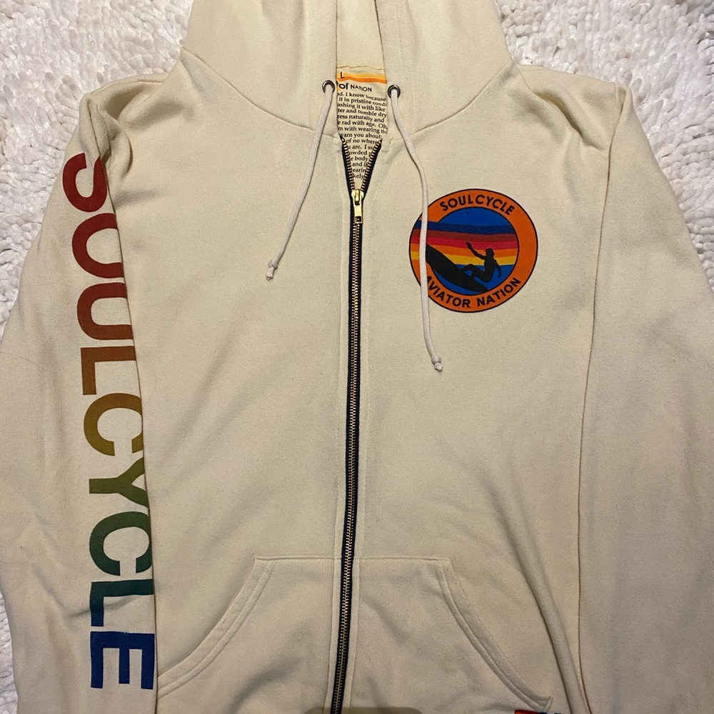 Aviator Nation x Soul Cycle Zip Up Hoodie